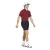 adidas Gents Ultimate365 Mini Bunker Polo Shirt Aurora Ruby