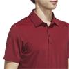 adidas Gents Ultimate365 Mini Bunker Polo Shirt Aurora Ruby