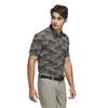 adidas Gents Ultimate365 Speed Stripe Polo Shirt Black - Putty Beige