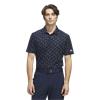 adidas Gents Ultimate365 Print Mesh Polo Shirt Collegiate Navy - Wonder Silver