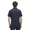 adidas Gents Ultimate365 Print Mesh Polo Shirt Collegiate Navy - Wonder Silver