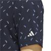 adidas Gents Ultimate365 Print Mesh Polo Shirt Collegiate Navy - Wonder Silver