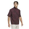 adidas Gents Go-to DWR Short Sleeve Half-Zip Pullover Aurora Ruby