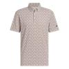 adidas Gents Go-To Printed Stripe Polo Shirt	 Alumina Mel - Aurora Ruby
