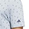 adidas Gents Ultimate365 Printed Mesh Polo Shirt Wonder Blue - Collegiate Navy