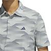adidas Gents Ultimate365 Speed Stripe Polo Shirt Wonder Silver - Collegiate Navy