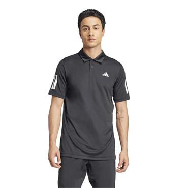 adidas Gents Club 3-Stripes Polo Shirt Black