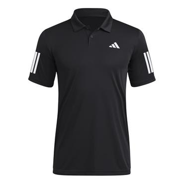 adidas Gents Club 3-Stripes Polo Shirt Black