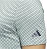 adidas Gents Beyond Textured Polo Shirt Silver Green