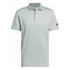 adidas Gents Beyond Textured Polo Shirt Silver Green