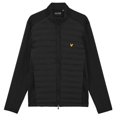 Lyle & Scott Gents Hybrid Water Resistant Quilted Jacket Jet Black (Z865)