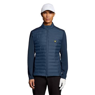 Lyle & Scott Gents Hybrid Water Resistant Quilted Jacket Rider Blue (X526)