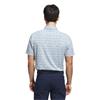 adidas Gents Ultimate365 Micro Argyle Polo Shirt White - Pure Teal	