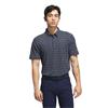 adidas Gents Ultimate365 Micro Argyle Polo Shirt Collegiate Navy - Grey Three