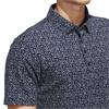 adidas Gents Ultimate365 Micro Argyle Polo Shirt Collegiate Navy - Grey Three