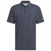 adidas Gents Ultimate365 Micro Argyle Polo Shirt Collegiate Navy - Grey Three