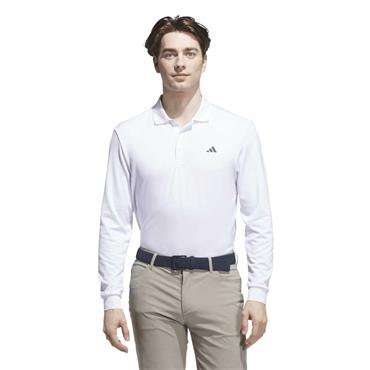 adidas Gents Ultimate365 Cold Rdy Long Sleeve Polo Shirt White