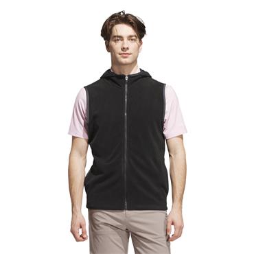 adidas Gents Ultimate365 Fleece Hoodie Full-Zip Vest Black