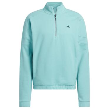 adidas Gents Go-to Heritage Loose ¼ Zip Mint Ton