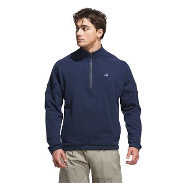 adidas Gents Go-to Heritage Loose ¼ Zip Collegiate Navy
