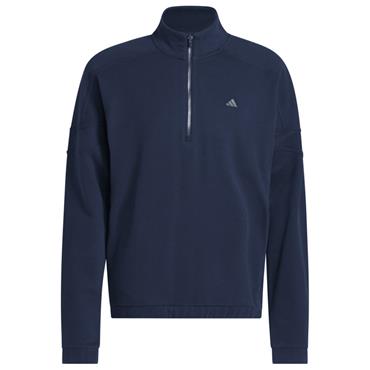adidas Gents Go-to Heritage Loose ¼ Zip Collegiate Navy