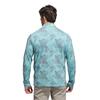 adidas Gents Go-To Printed Quarter-Zip Sweatshirt Mint Tone