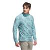 adidas Gents Go-To Printed Quarter-Zip Sweatshirt Mint Tone