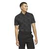 adidas Gents Go-To Printed Polo Shirt Carbon - Black