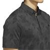 adidas Gents Go-To Printed Polo Shirt Carbon - Black