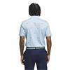 adidas Golf Originals Gents Printed Trefoil Polo Shirt Clear Sky