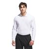 adidas Gents Beyond Long Sleeve Loose Fit Polo Shirt White