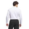 adidas Gents Beyond Long Sleeve Loose Fit Polo Shirt White