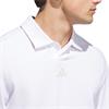 adidas Gents Beyond Long Sleeve Loose Fit Polo Shirt White