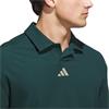 adidas Gents Beyond Long Sleeve Loose Fit Polo Shirt Aurora Navy