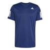 adidas Gents Club Climacool 3-Stripes T-Shirt Navy