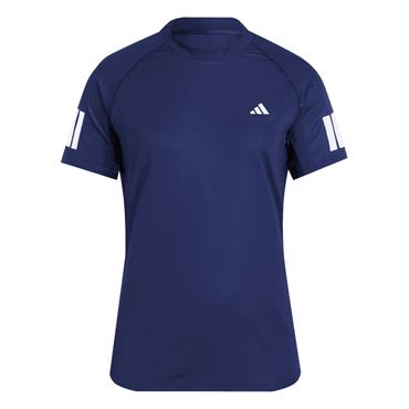 adidas Ladies Club 3-Stripes Tennis Climacool T-Shirt Navy