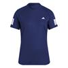 adidas Ladies Club 3-Stripes Tennis Climacool T-Shirt Navy