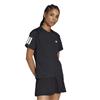 adidas Ladies Club 3-Stripes Tennis Climacool T-Shirt Black