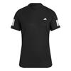 adidas Ladies Club 3-Stripes Tennis Climacool T-Shirt Black