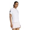 adidas Ladies Club 3-Stripes Tennis Climacool T-Shirt White