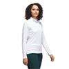 adidas Ladies Beyond Two-Tone Mesh Mock Shirt White