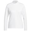 adidas Ladies Beyond Two-Tone Mesh Mock Shirt White