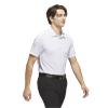 adidas Gents Ultimate365 Mini Bunker Polo Shirt White - Wonder Blue