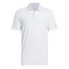 adidas Gents Ultimate365 Mini Bunker Polo Shirt White - Wonder Blue