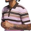 adidas Golf Originals Gents Knit Polo Shirt Bliss Lilac - Dark Brown