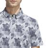 Adidas Gents Go-To Printed Polo Shirt Wonder Blue - Collegiate Navy