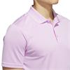 Adidas Gents Core Performance Primegreen Polo Shirt Clear Lilac