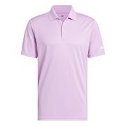 Adidas Gents Core Performance Primegreen Polo Shirt Clear Lilac