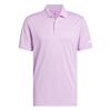 Adidas Gents Core Performance Primegreen Polo Shirt Clear Lilac
