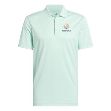 Adidas Gents Core Performance Primegreen Ryder Cup 2027 Polo Shirt Clear Mint